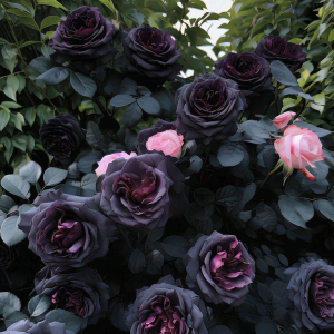 Роза Черная купить по цене от 450р. в интернет-магазине «Посадика» с доставкой почтой в в Курске и по всей России – [изображение №1].