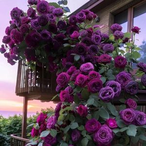 Роза Плетистая Плум Пэшн купить по цене от 610р. в интернет-магазине «Посадика» с доставкой почтой в в Курске и по всей России – [изображение №1].