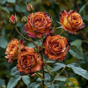 Роза плетистая Оранжевый Бриллиант купить по цене от 450р. в интернет-магазине «Посадика» с доставкой почтой в в Курске и по всей России – [изображение №1].